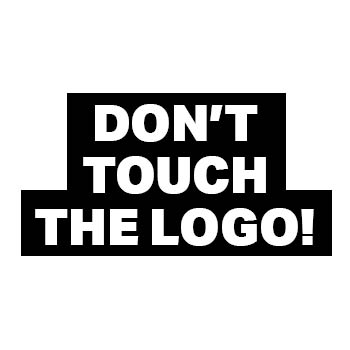 Don’t touch the logo!